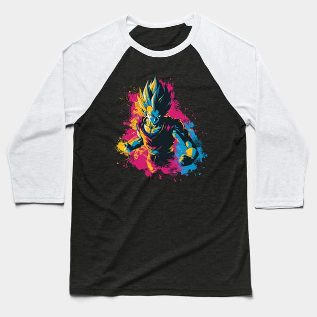 vegeta Baseball T-Shirt by fancy ghost